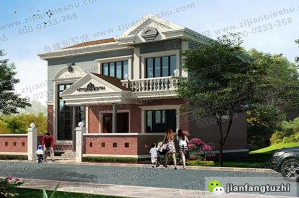 復式二層別墅設計圖，兩種配色方案任選，外觀布局無可挑剔