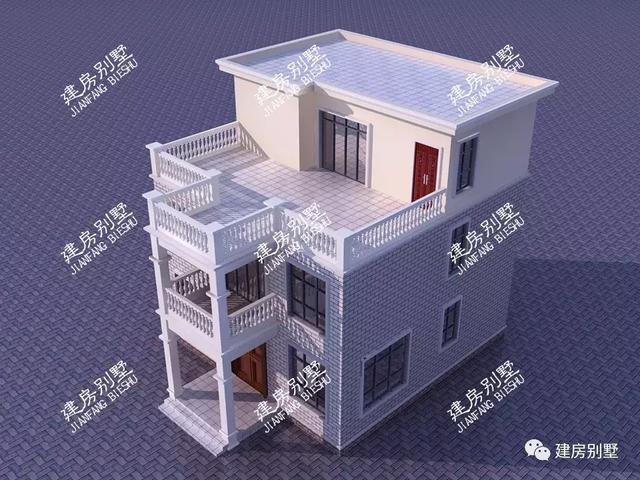 平屋頂別墅設(shè)計圖，廚房不建主屋內(nèi)，風(fēng)格獨特！