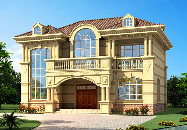 2026二層農村新款別墅設計圖，建一棟就非常有面子