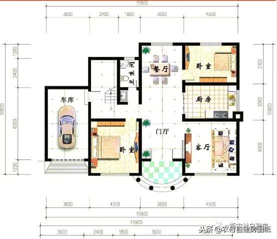 農村帶車庫別墅設計圖，才30萬，您還在等什么？