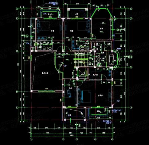 三層170平帶地下車庫別墅設計圖，戶型精美，外觀精美！