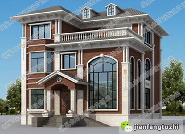 5款別墅設計圖，造價低廉，建筑結構水電齊全。