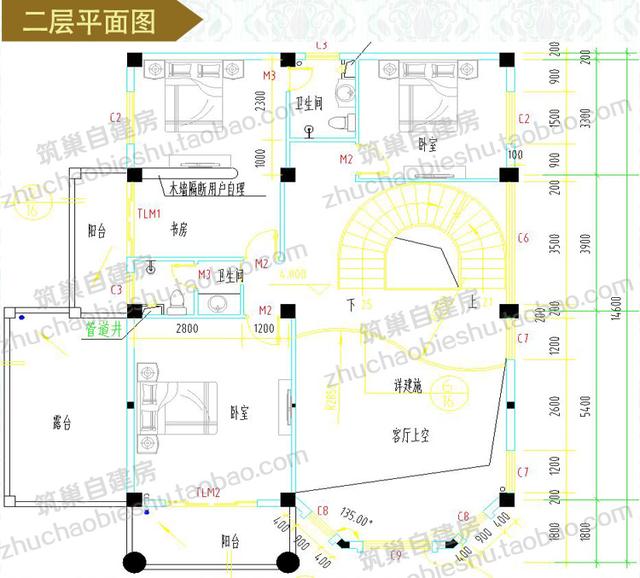 5款別墅設計圖，造價低廉，建筑結構水電齊全。