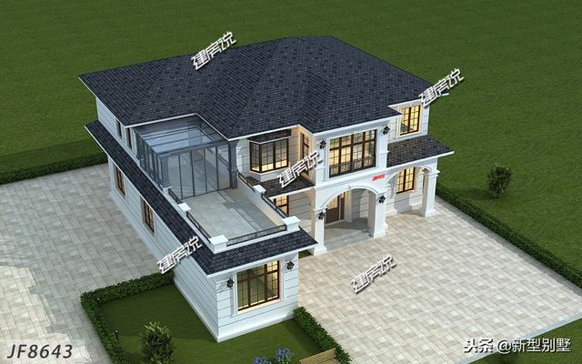 簡約又大氣的歐式風格別墅設計圖，真是美極了！