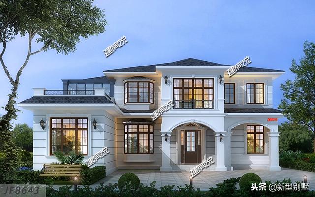 簡約又大氣的歐式風格別墅設計圖，真是美極了！