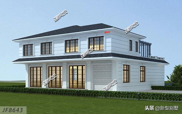 簡約又大氣的歐式風格別墅設計圖，真是美極了！