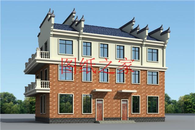 分享5套三層雙拼別墅設計圖，兄弟倆齊心協力建別墅！