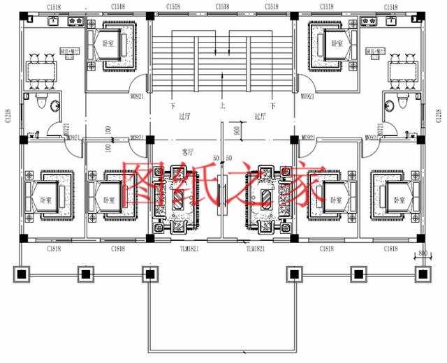 分享5套三層雙拼別墅設計圖，兄弟倆齊心協力建別墅！