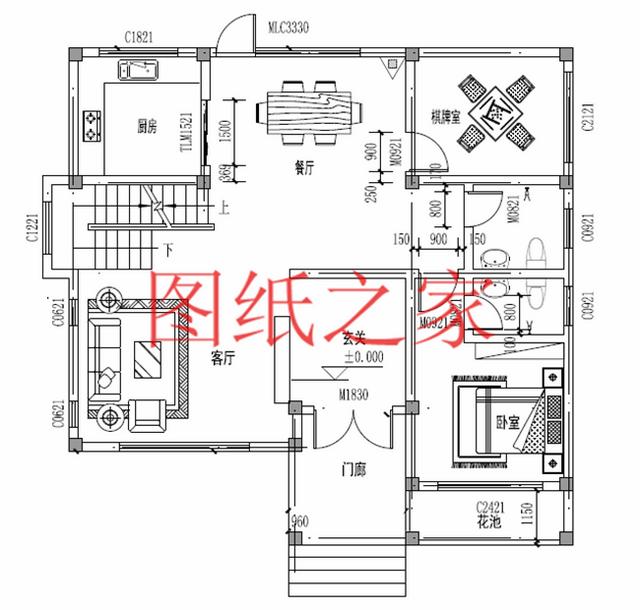 小戶型四層別墅圖，占地110平米左右，小巧精致、簡單大氣！