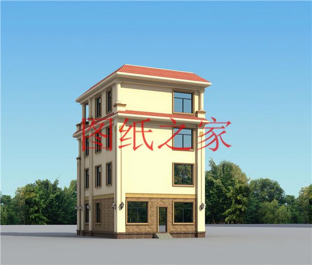 小戶型四層別墅圖，占地110平米左右，小巧精致、簡單大氣！