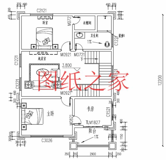 小戶型四層別墅圖，占地110平米左右，小巧精致、簡單大氣！
