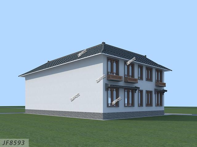 新款農村自建房，在老家有棟別墅，一家人其樂融融！