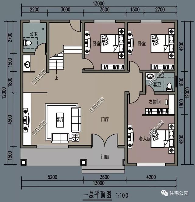 田園別墅設(shè)計(jì)圖，內(nèi)外兼修，設(shè)計(jì)獨(dú)特，外觀靚麗。
