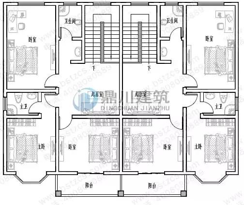 8套雙拼別墅設計圖，兄弟別墅這樣建，氣派實用有面子。