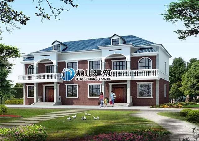 8套雙拼別墅設計圖，兄弟別墅這樣建，氣派實用有面子。