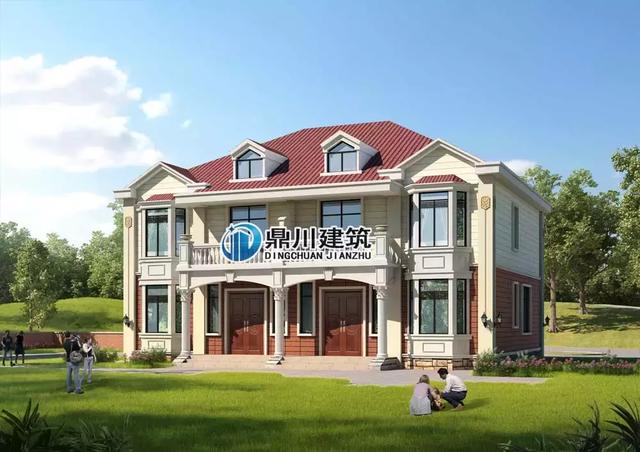 8套雙拼別墅設計圖，兄弟別墅這樣建，氣派實用有面子。