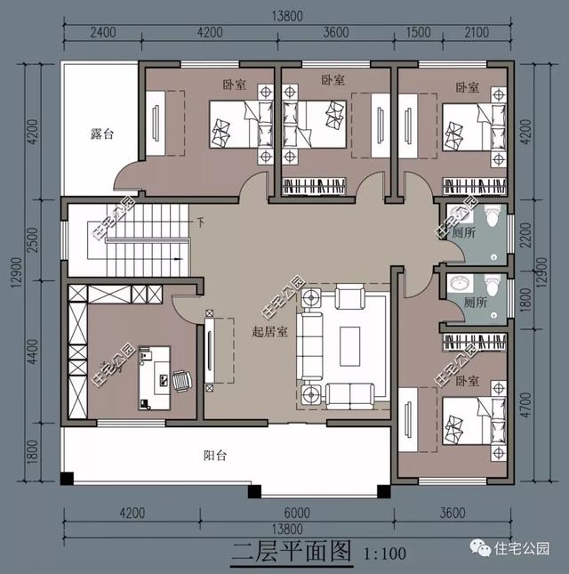 四世同堂農村自建房，堂屋有量不生災。