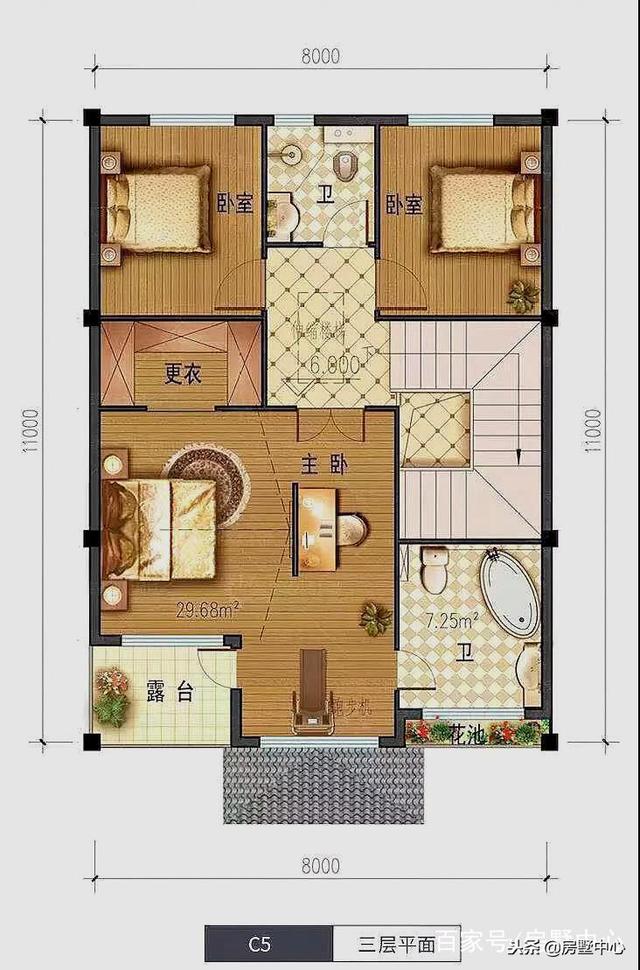 三層新中式別墅設(shè)計圖，外觀獨特精美，這樣的房子才值得傳承