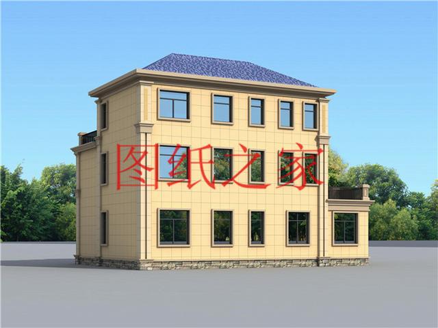 4套農村三層別墅設計圖，占地方正，展現自家品味和生活品質！