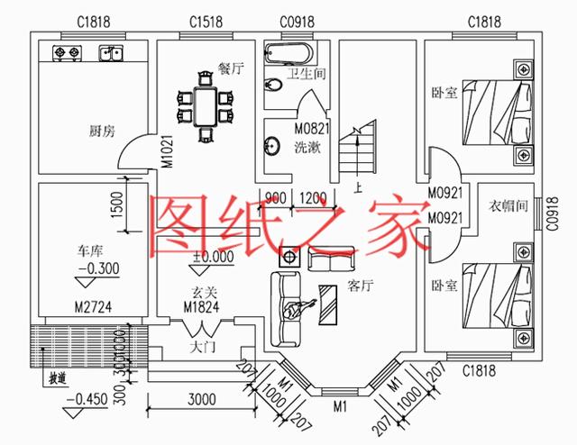 4套農村三層別墅設計圖，占地方正，展現自家品味和生活品質！