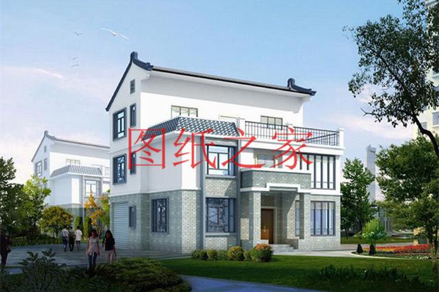 4套農村三層別墅設計圖，占地方正，展現自家品味和生活品質！