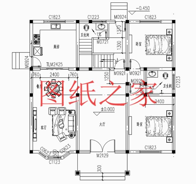 4套農村三層別墅設計圖，占地方正，展現自家品味和生活品質！
