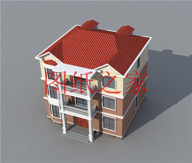 4套農村三層別墅設計圖，占地方正，展現自家品味和生活品質！