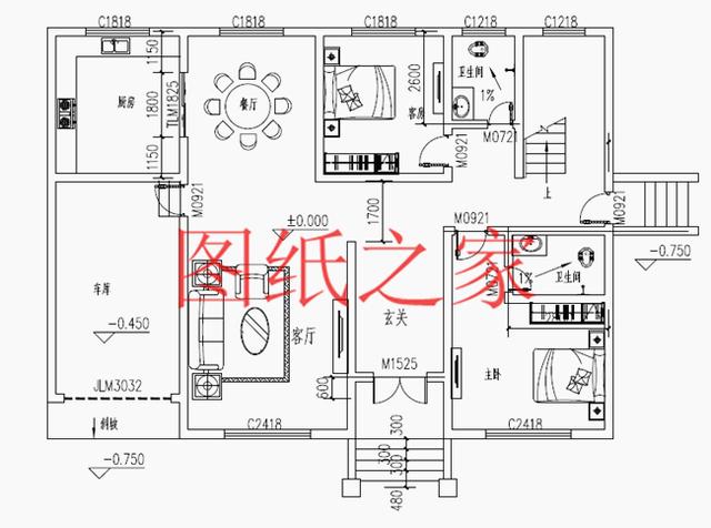 現代風二層別墅設計圖，180平只要35萬，心動不如行動！