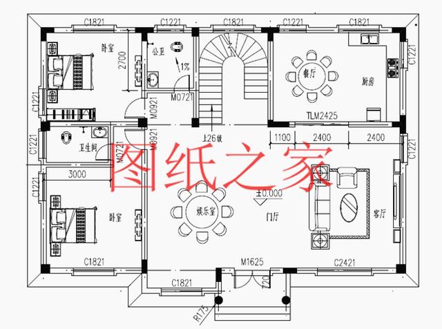 現代風二層別墅設計圖，180平只要35萬，心動不如行動！