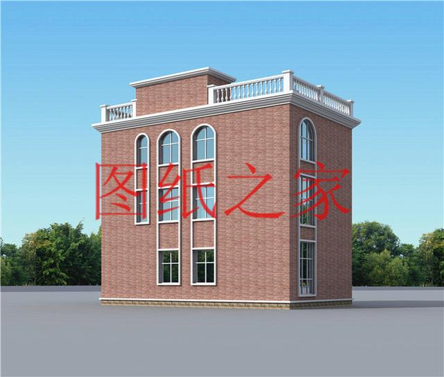 開間只有10米，占地不到100平的三層別墅設計圖，霸氣外漏！