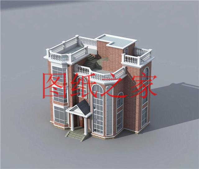 開間只有10米，占地不到100平的三層別墅設計圖，霸氣外漏！