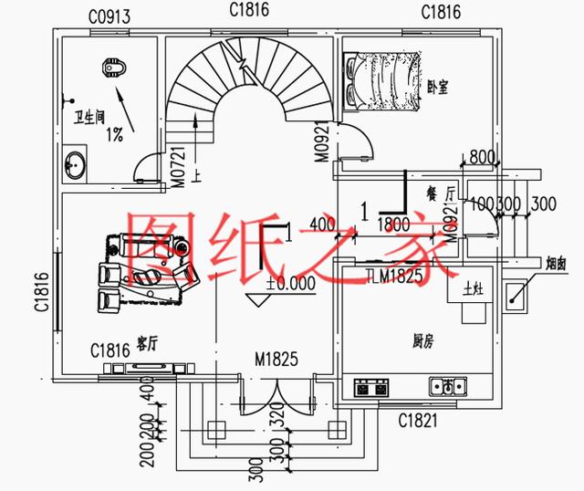 開間只有10米，占地不到100平的三層別墅設計圖，霸氣外漏！