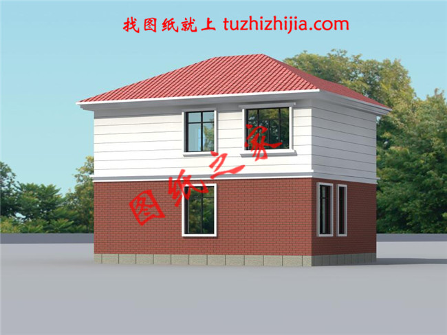 農村15萬元二層小樓圖,共4間臥室