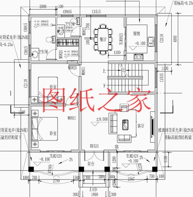 時尚小戶型獨棟二層別墅圖，占地100平左右，夠用也不浪費！