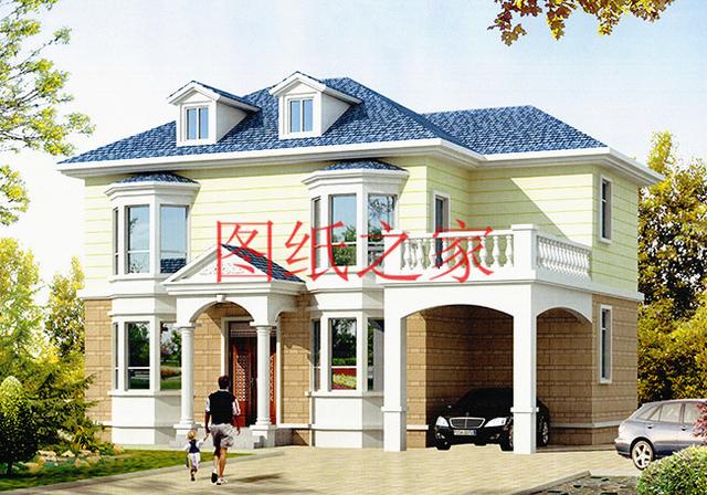 時尚小戶型獨棟二層別墅圖，占地100平左右，夠用也不浪費！