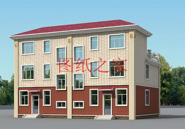 3套兄弟雙拼別墅戶(hù)型平面圖，比獨(dú)棟更美觀大氣！