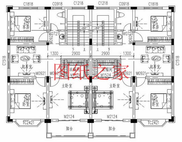 3套兄弟雙拼別墅戶(hù)型平面圖，比獨(dú)棟更美觀大氣！