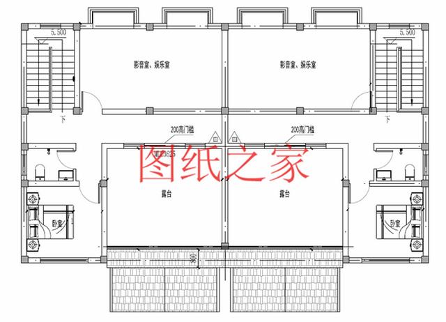 3套兄弟雙拼別墅戶(hù)型平面圖，比獨(dú)棟更美觀大氣！