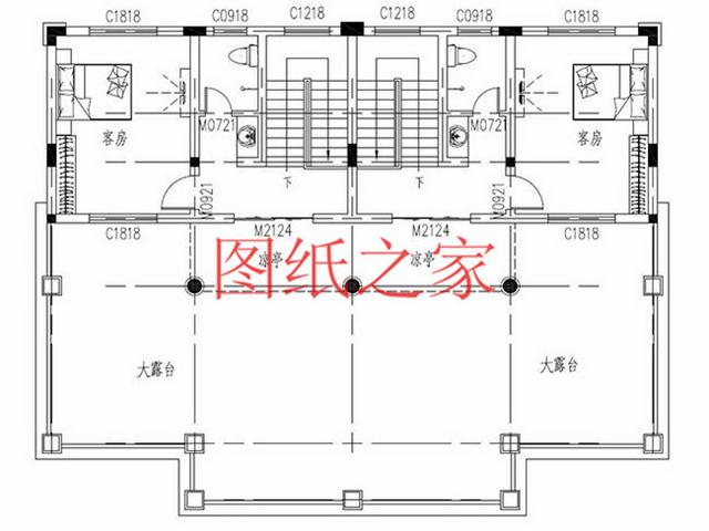3套兄弟雙拼別墅戶(hù)型平面圖，比獨(dú)棟更美觀大氣！
