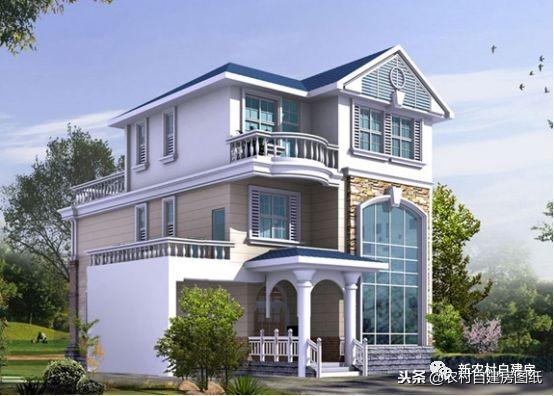 可做雙拼可做獨棟的自建房戶型圖，建一棟姑娘踏破你家門檻