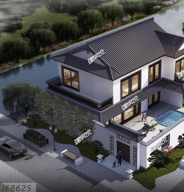 帶院子的中式別墅戶型圖，這才是成功人該有的生活