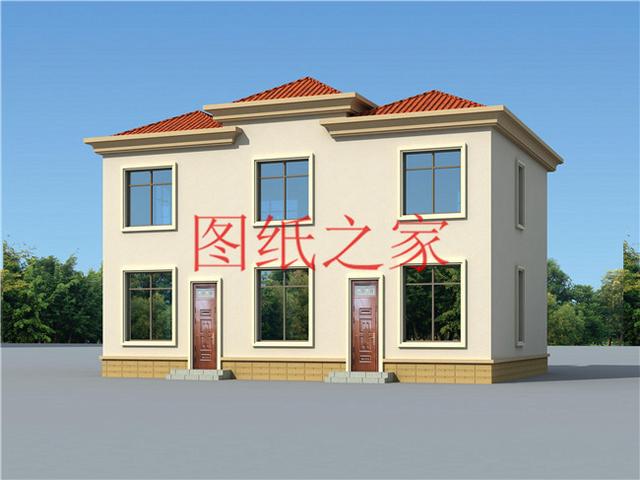 戶型方正的二層別墅圖，占地120平進深9米多，非常符合農(nóng)村需求！