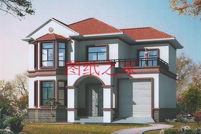 戶型方正的二層別墅圖，占地120平進深9米多，非常符合農(nóng)村需求！