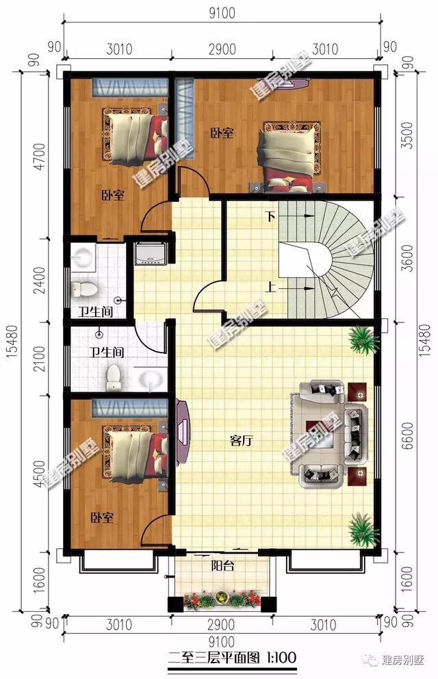 面寬很窄的農(nóng)村自建別墅，第一棟25萬，第二棟四層好喜慶