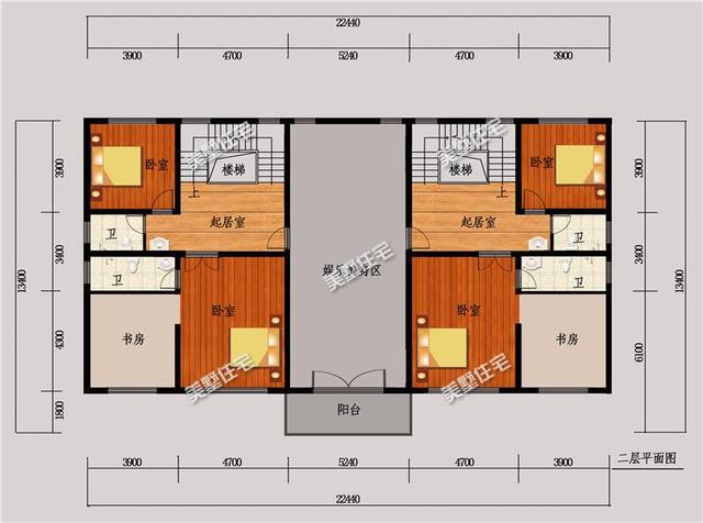5款農(nóng)村雙拼別墅設(shè)計圖，有兄弟這樣建房，走出去超有面子
