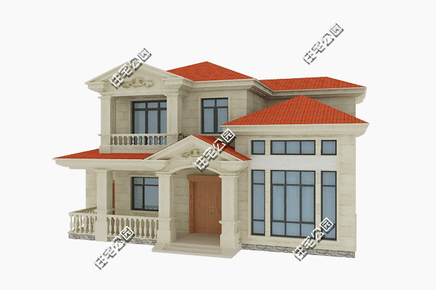 13X8米農(nóng)村二層美式別墅設(shè)計(jì)，自家蓋房選這個(gè)戶型很不錯(cuò)，精美大氣