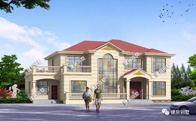 大戶型的農村自建房方案，復式客廳，建了睡覺偷著笑