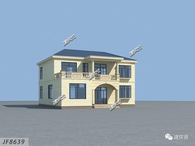 這套實用又漂亮的二層別墅設計圖，高端大氣上檔次，一點不輸高層