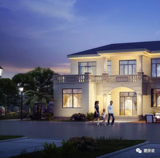 這套實用又漂亮的二層別墅設計圖，高端大氣上檔次，一點不輸高層