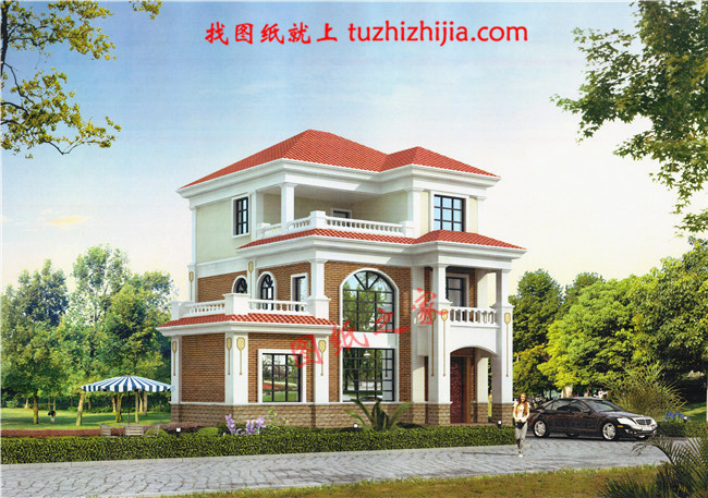 新農村三層樓房設計圖,造價17萬圖片含設計，簡單好看還省錢！